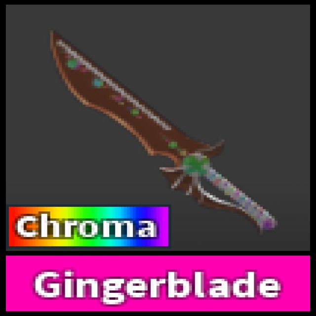 Roblox Mm2 Chroma Gingerblade Toys Games Video Gaming In Game Products On Carousell - roblox mm2 chroma slasher