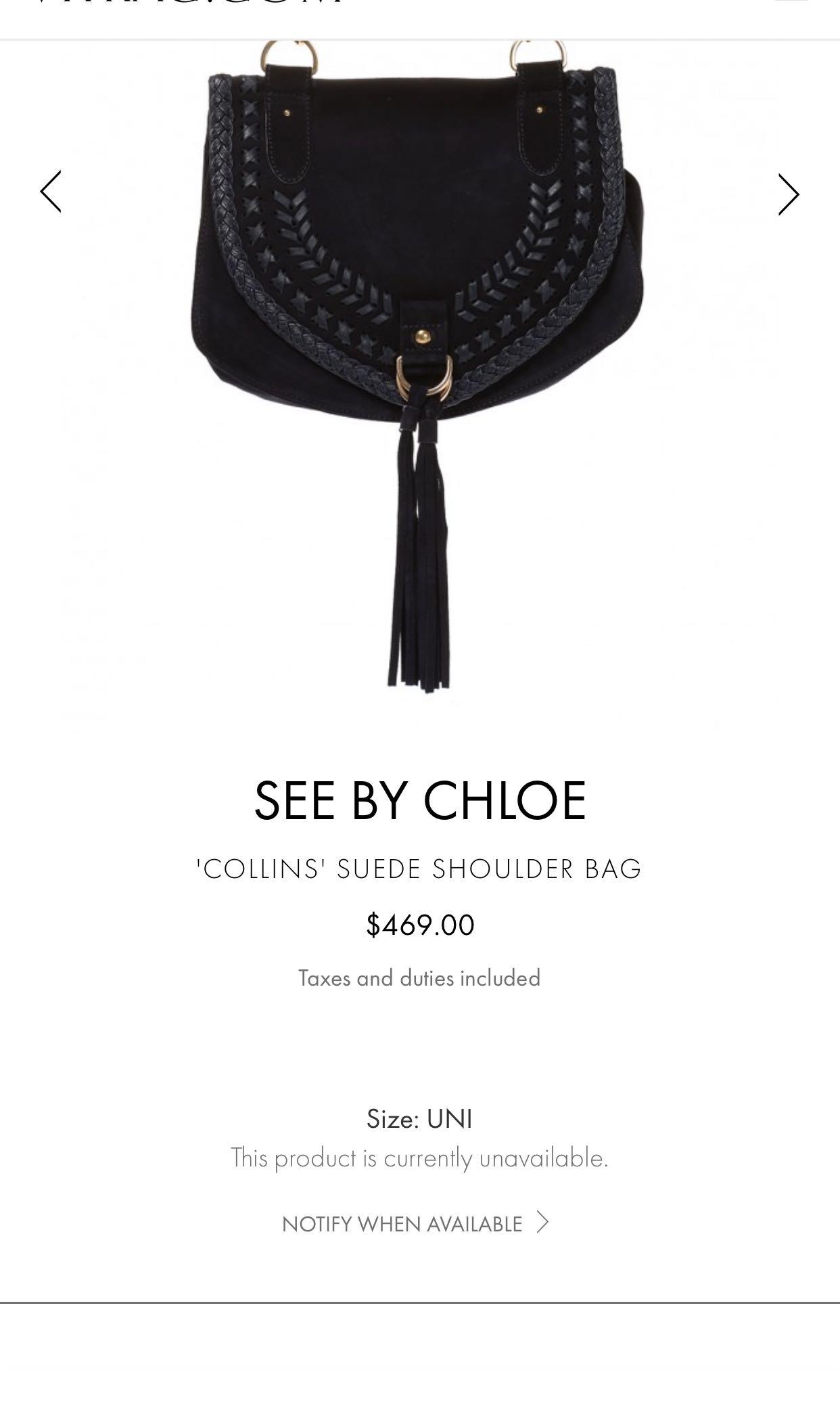 See by chloe collins bag hot sale