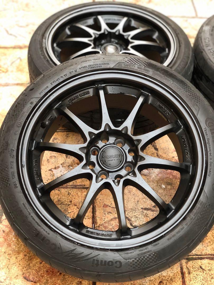 Sport Rim Ce28 17x7 5jj 4x100 114 Auto Accessories On Carousell