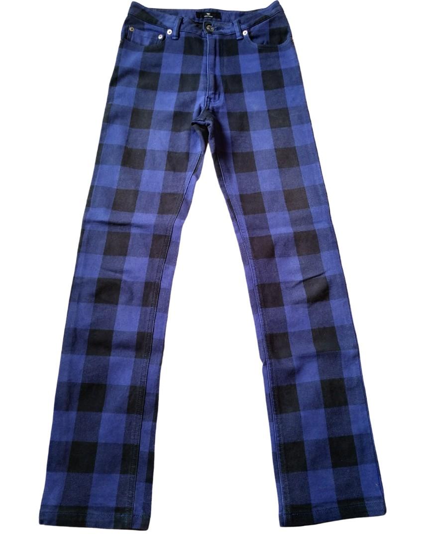 tartan plaid skinny pants
