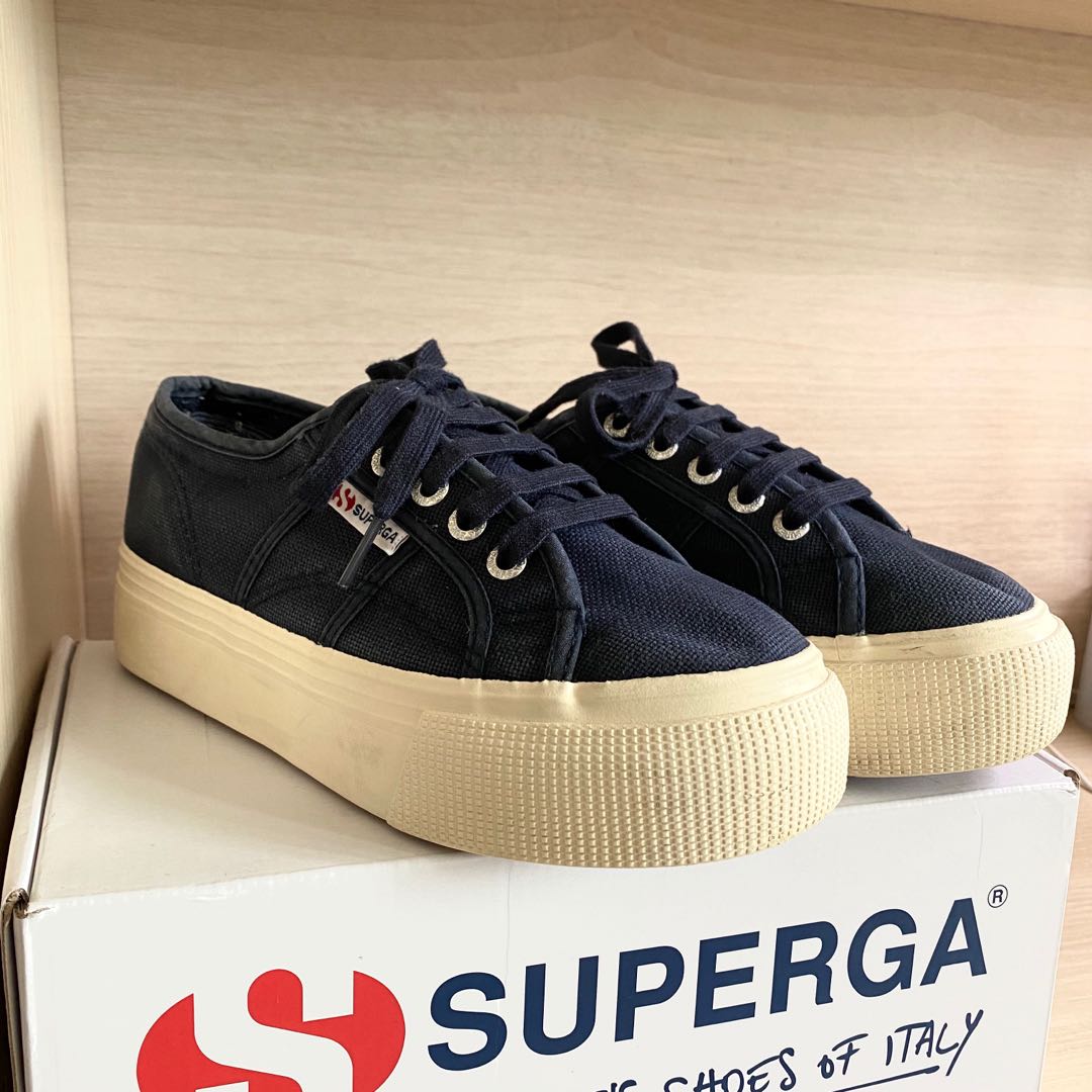 Superga Platform - Navy blue (size EU37 