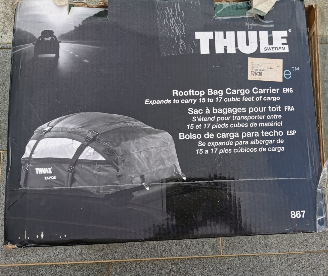 thule 867 tahoe rooftop cargo bag