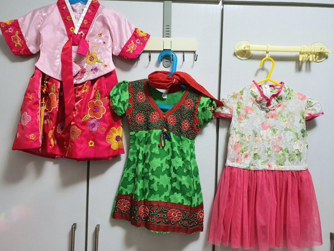 Traditional Costume 2 3 Years Old Korean Indian Chinese Babies Kids Girls Apparel 1 To 3 Years On Carousell