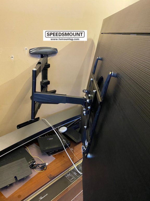 TV mount singapore bracket turn 90 degree, Electronics, Others on Carousell