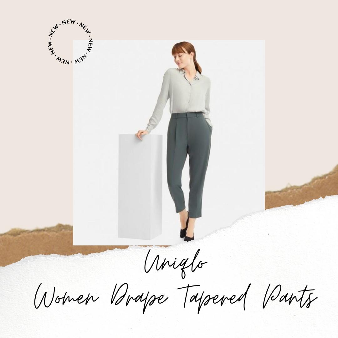drape tapered pants uniqlo