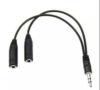 Universal Audio Splitter 3.5mm Male to Female
