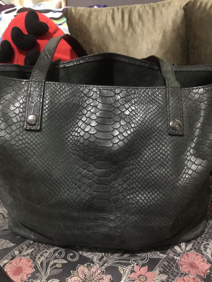 grey victoria secret bag