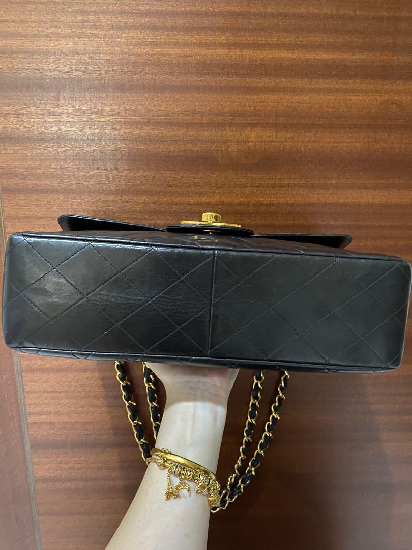 Vintage Chanel 24k gold hardware jumbo maxi XL bag