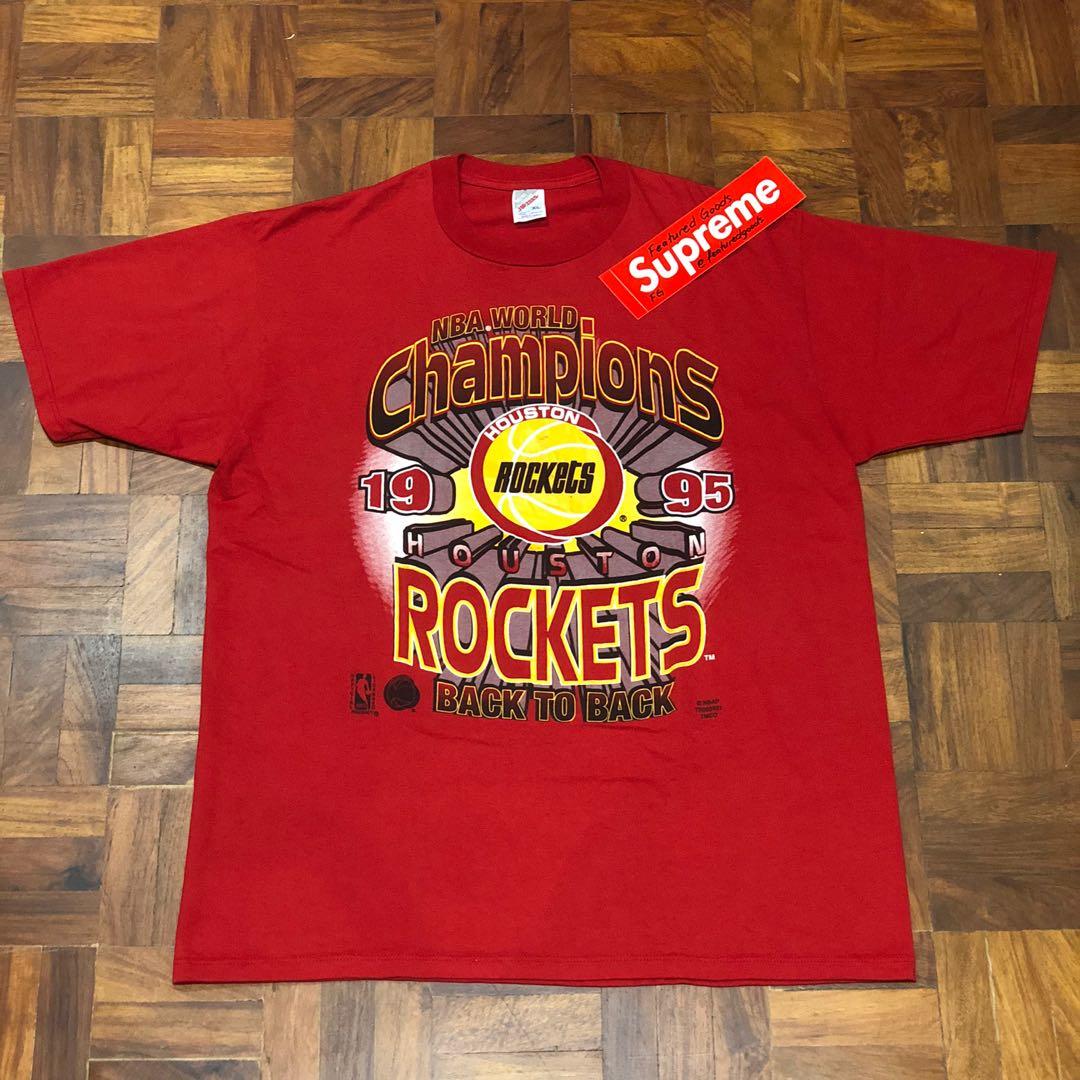 Wyco Vintage 1995 Houston Rockets Back to Back Champions Shirt