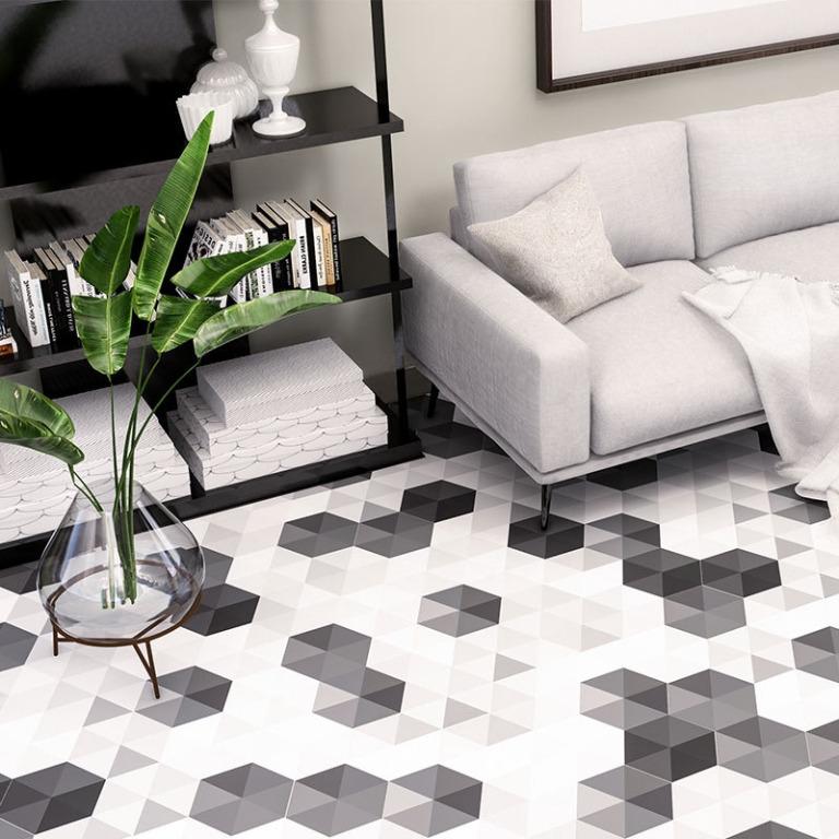 Waterproof Floor Stickers Tile Sticker Kitchen Accessories Bathroom Living Room Decor Non Slip Floor Decal Wallpaper Furniture Others On Carousell