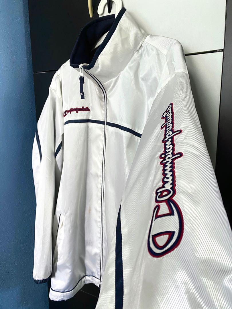 Vintage White Champion jacket Men s Fashion Coats Jackets and