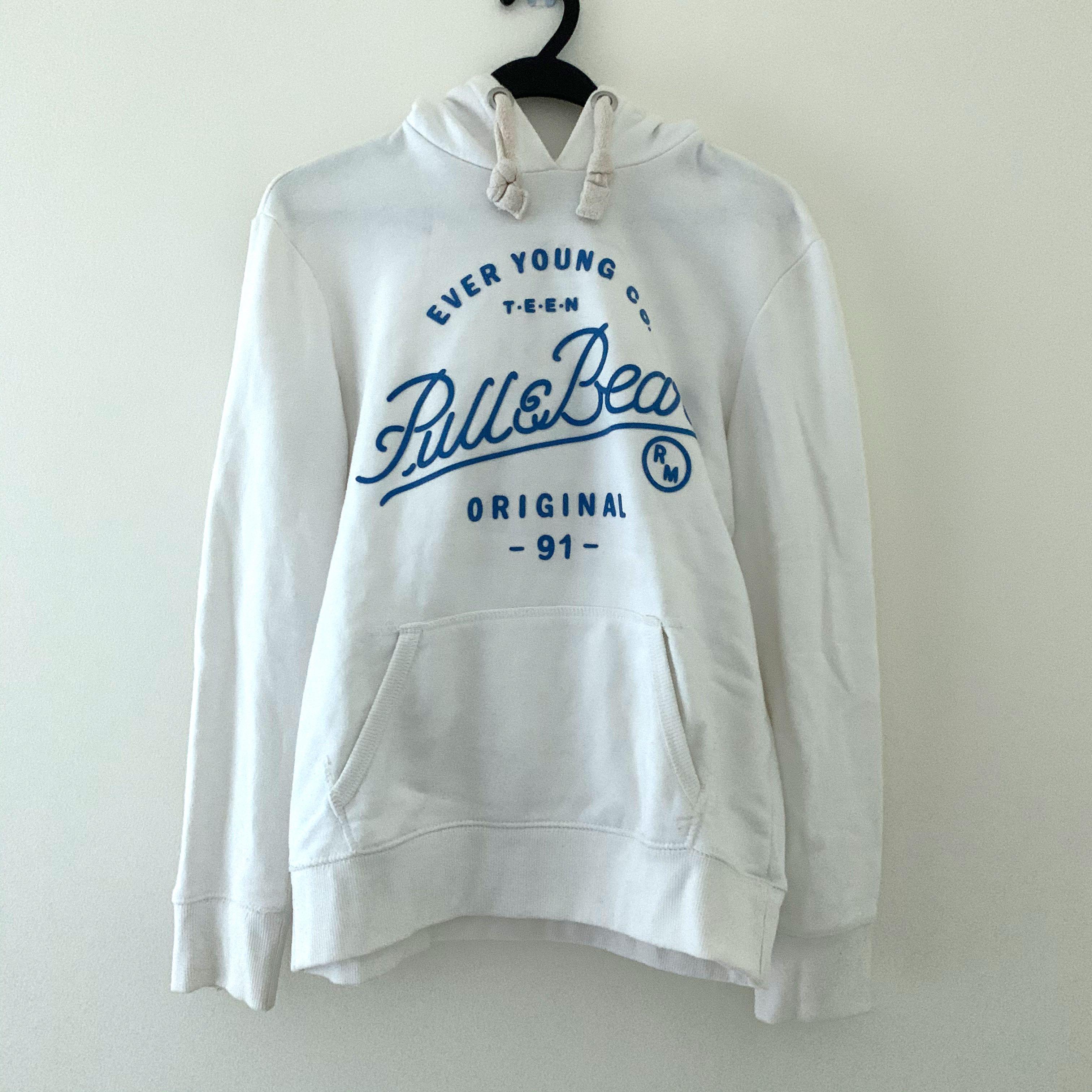 White graphic hoodie women's clearance