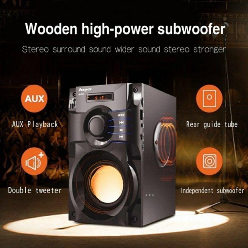 bluetooth speaker with fm radio and remote