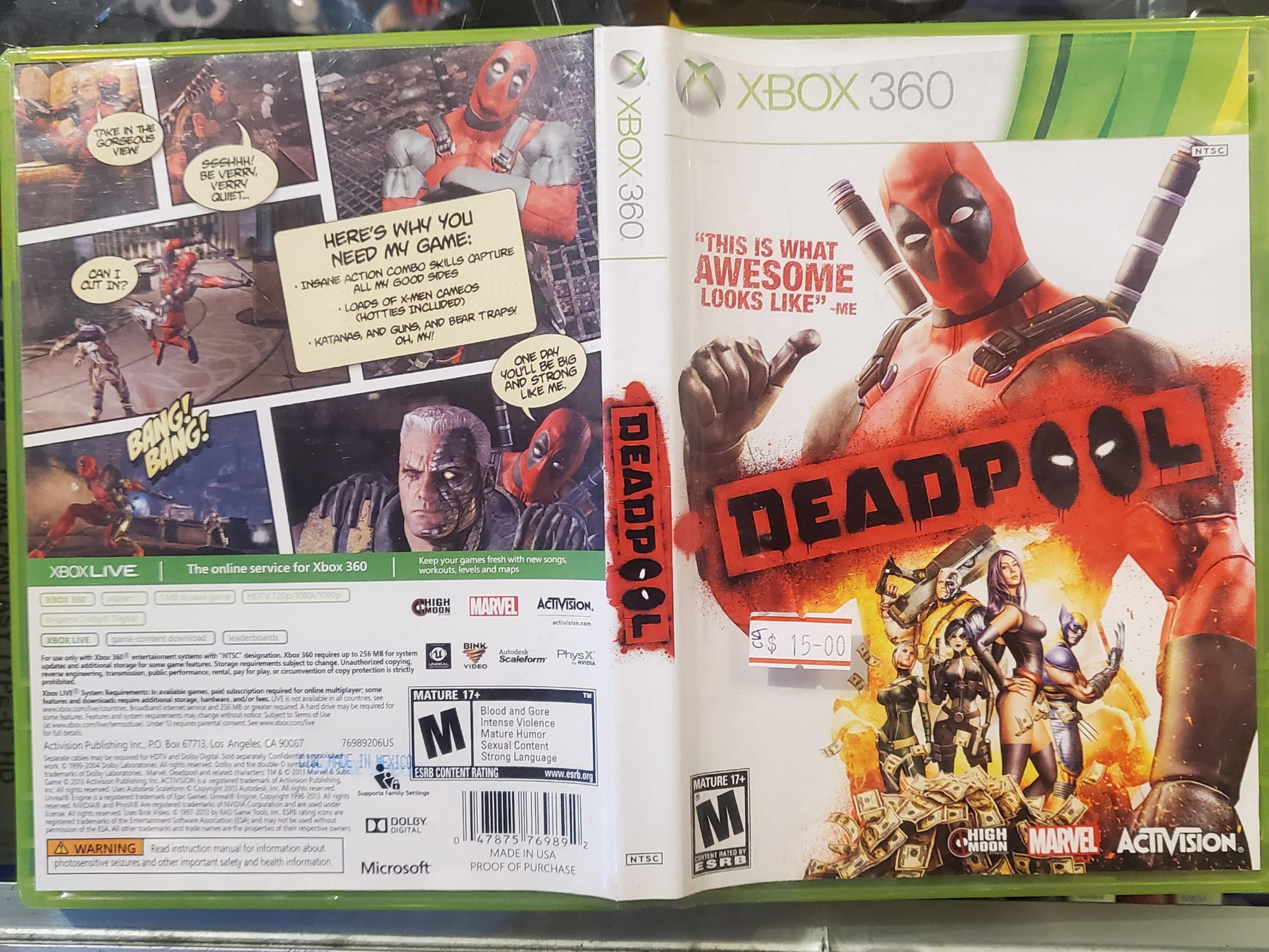 deadpool game xbox 360