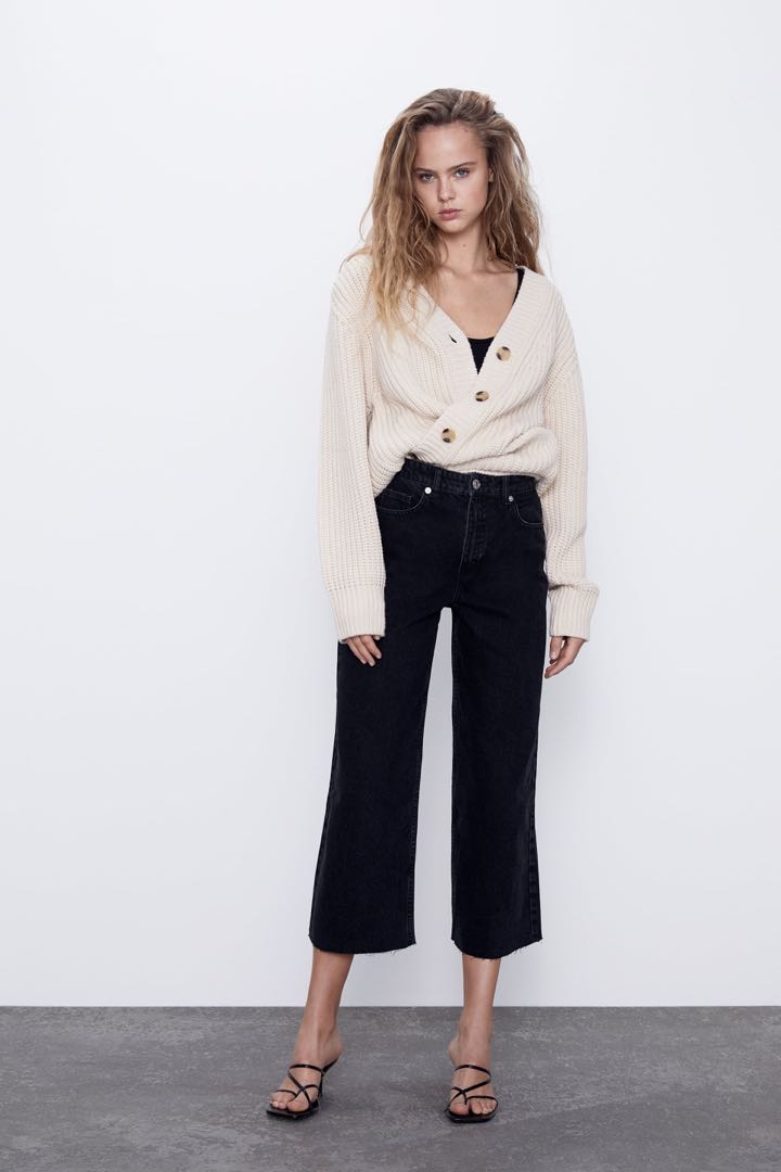 black culotte jeans