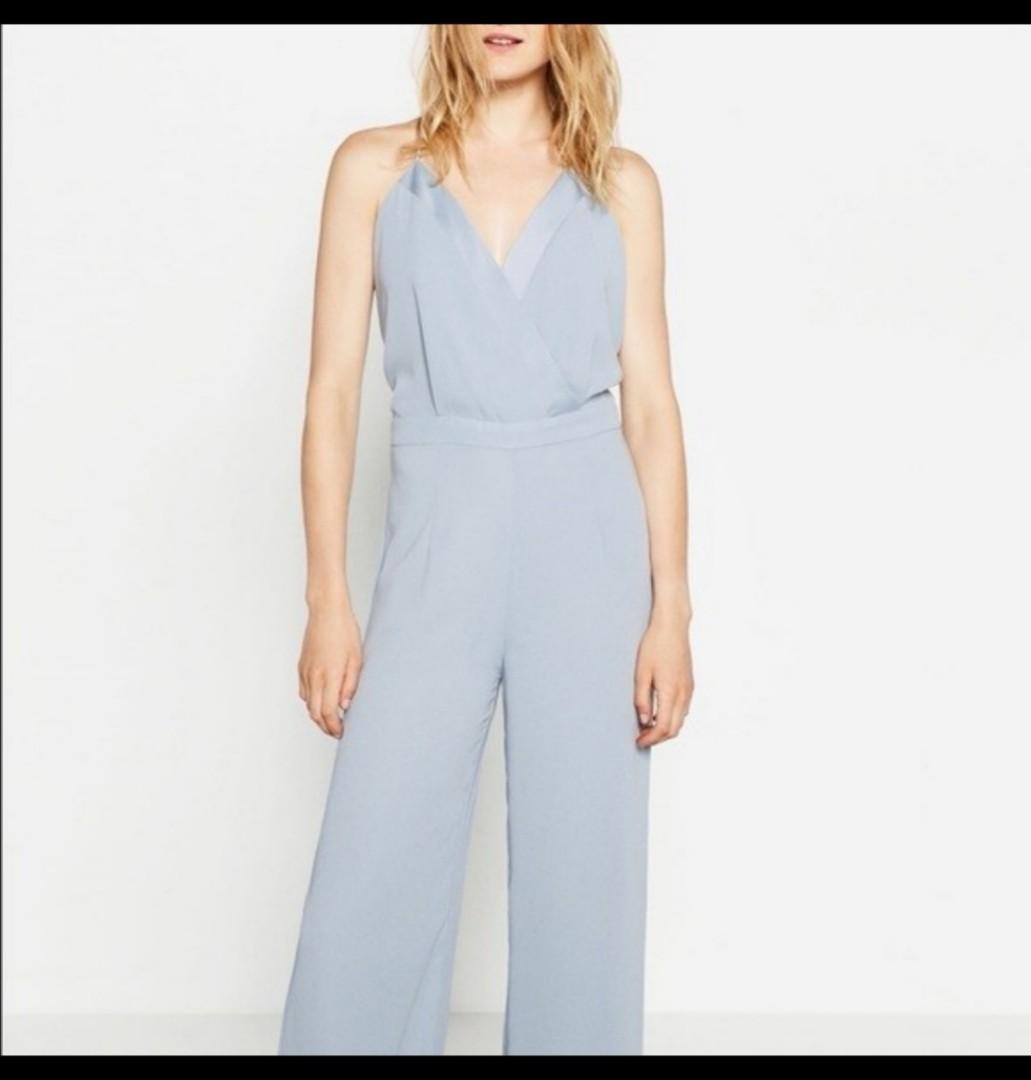 Zara blue jumpsuit store