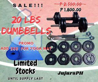 20 lb dumbbells for sale