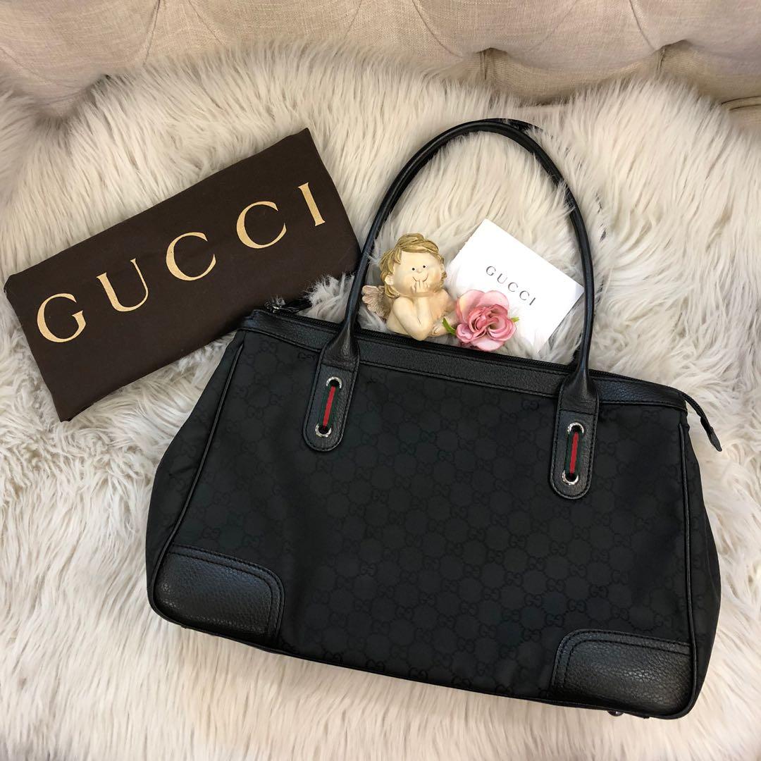 gucci black medium bag