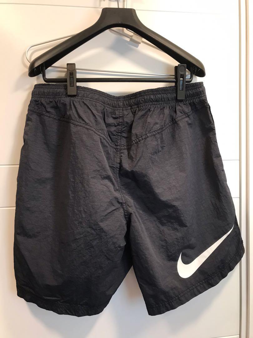 全新美國行貨nike stussy water short black off noir size L 黑色沙灘