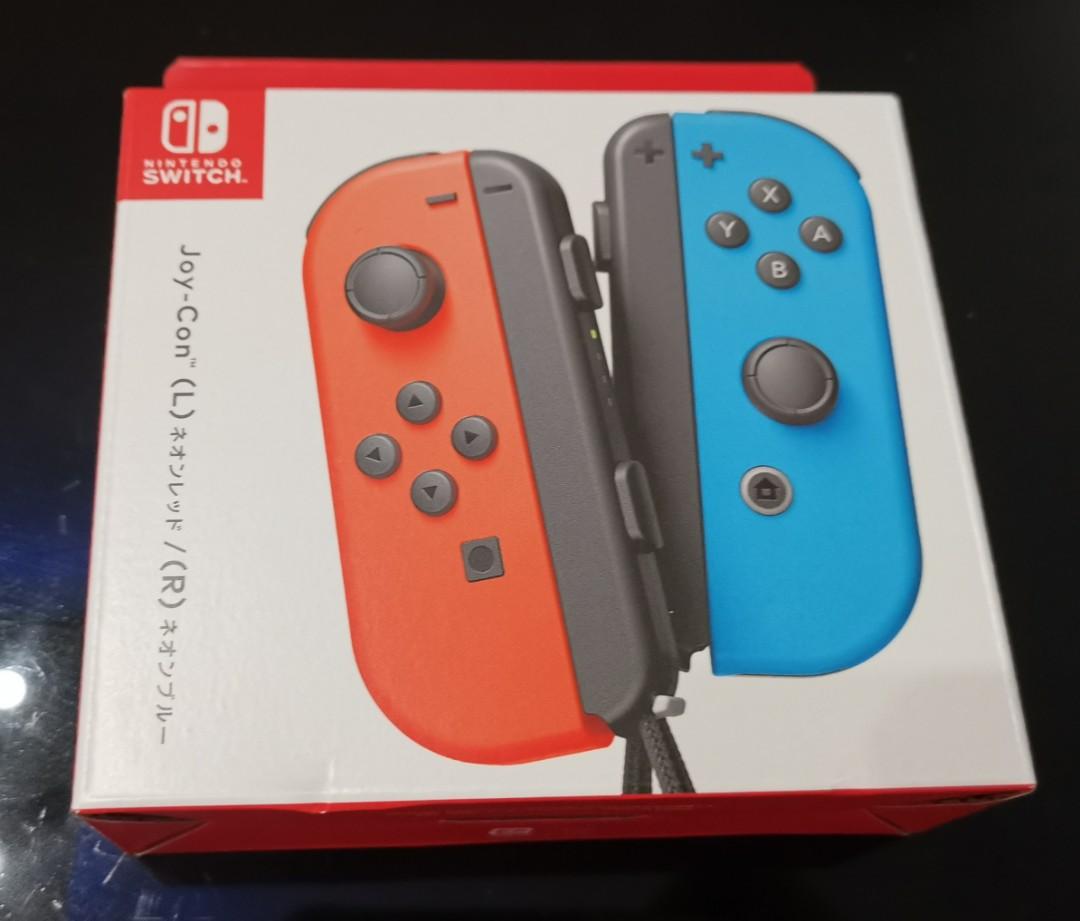 全新任天堂switch Joy Con Joycon遊戲手制電光紅電光藍 遊戲機 遊戲機裝飾配件 Carousell