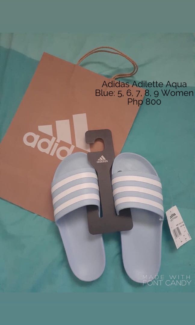 adidas adilette aqua blue