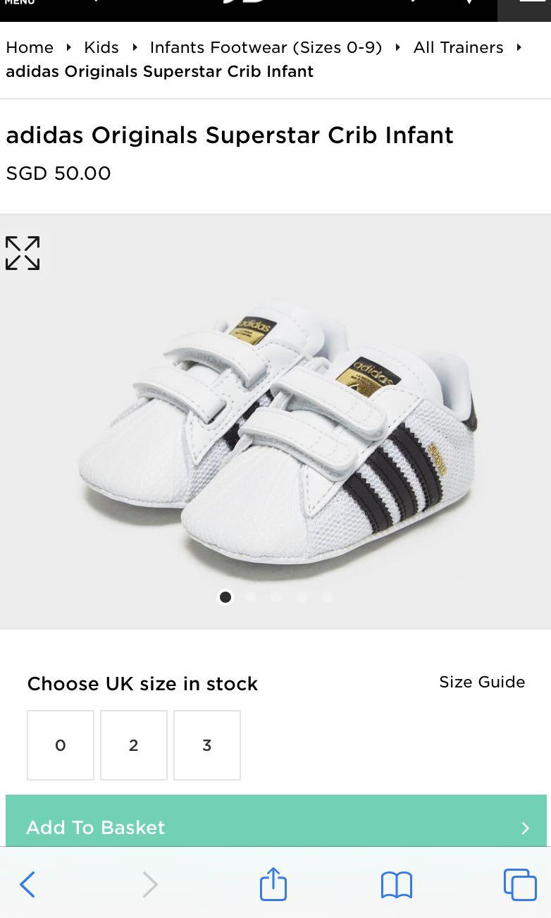 infant size 1 adidas trainers
