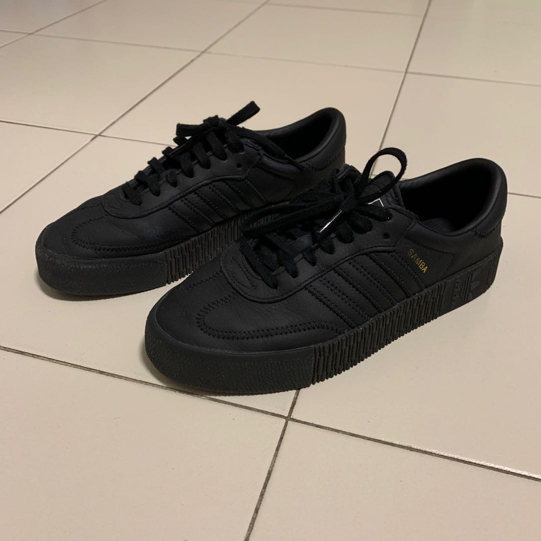 Adidas samba rose triple best sale black