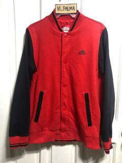Adidas varsity jacket red sz medium W-21 L-27