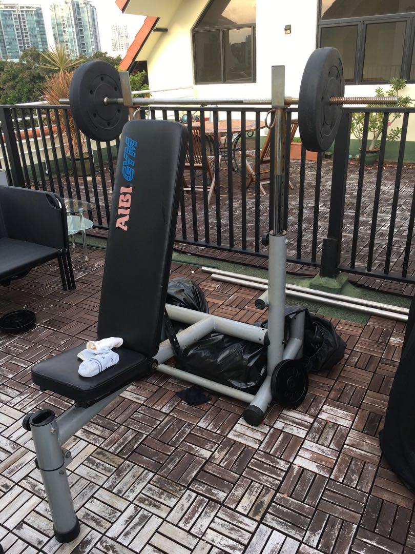 Aibi multi functional gym bench B1001 Sports Equipment Exercise Fitness Cardio Fitness Machines on Carousell