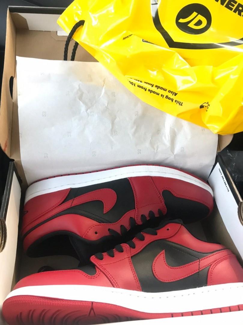 Nike Air Jordan 1 Low Reverse Bred Men S Fashion Footwear Sneakers On Carousell