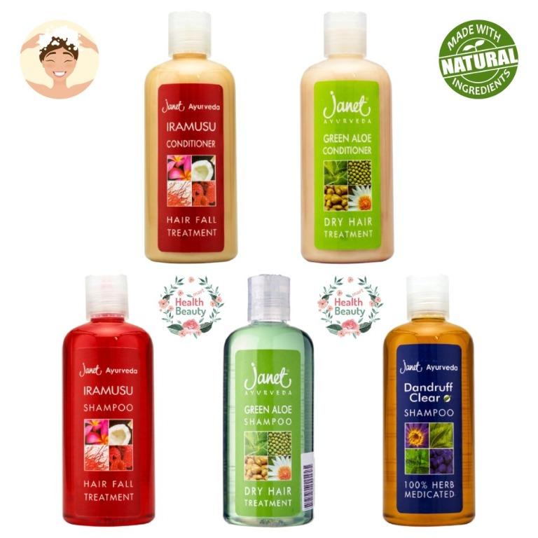 All Natural Shampoo Conditioner 300ml Collection Janet Ayurveda Hair Care Health Beauty Hair Care On Carousell