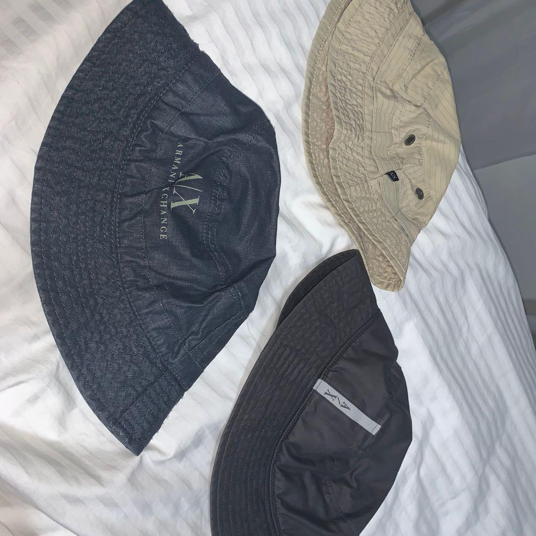 armani exchange bucket hats, Men's Fashion, Watches & Accessories, Caps &  Hats on Carousell