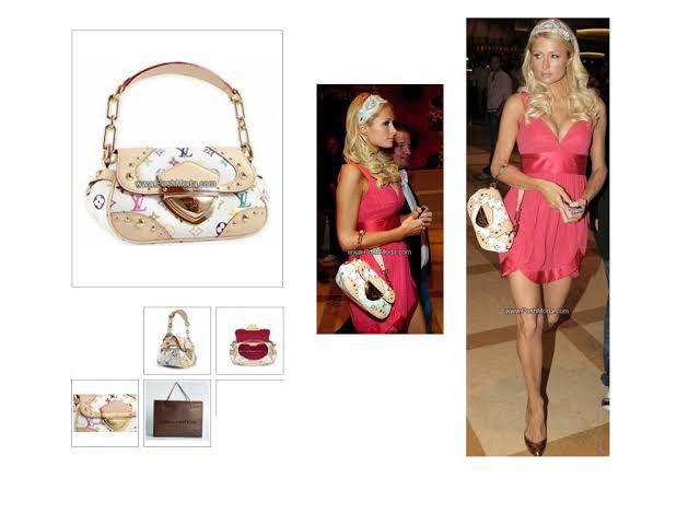 Louis Vuitton, Bags, Louis Vuitton Marilyn Bag Authentic White Colorful  200s Y2k Paris Hilton Fav