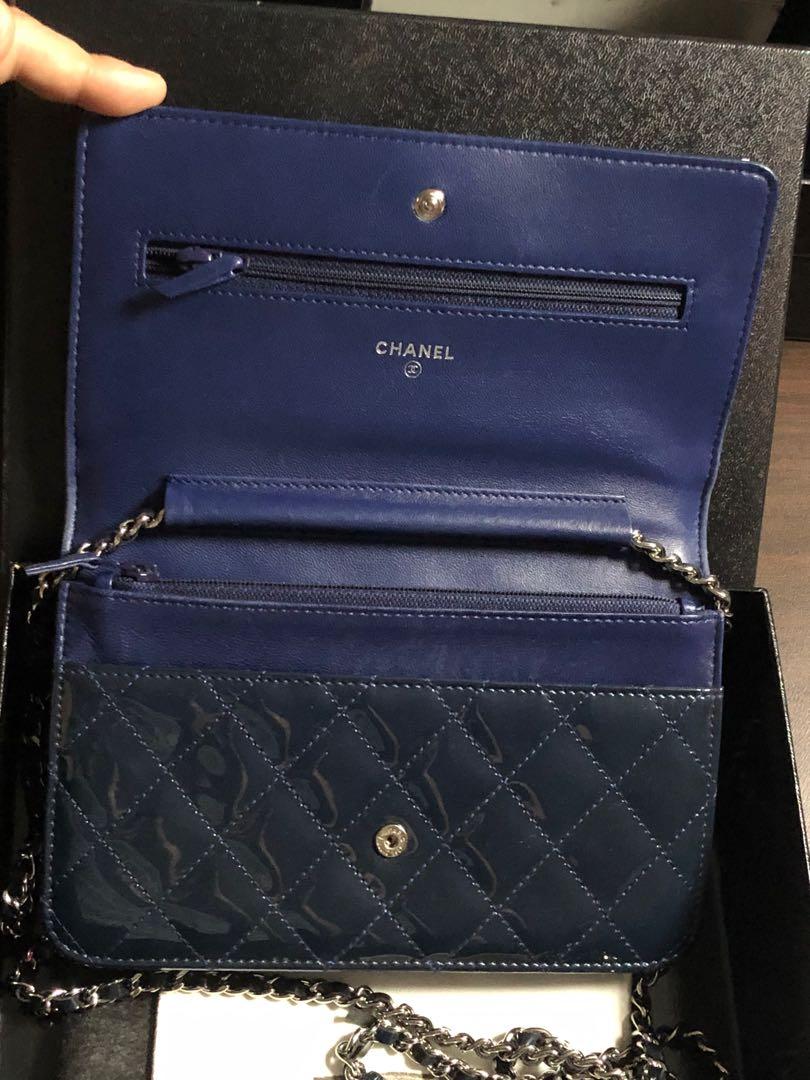 chanel wallet on chain preloved