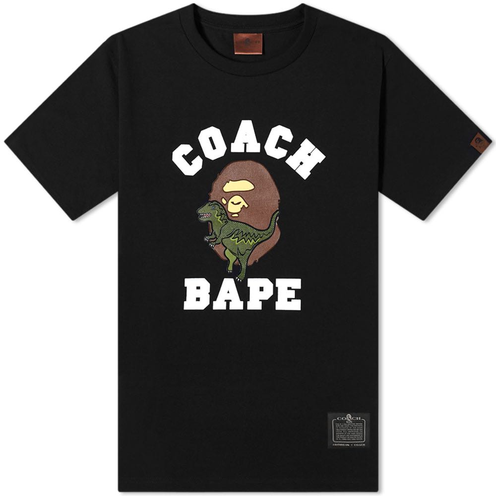 Tシャツ/カットソー(半袖/袖なし)BAPE® X COACH REXY TEE  ブラック Lサイズ