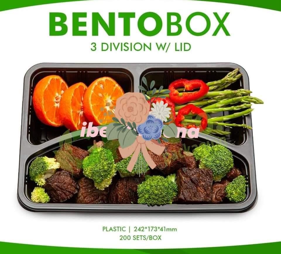 Bento box 4 div with lid plastic (Category: Storage Boxes & Baskets) located in Manila. Submitted by ibentamona (Listing ID 1029238735, Image 1). Description: Bento box 4 div plastic for food business , catering , restaurants , mall, food stall, supermarkets 2,890 200pcs #bentobox4. #ibentamona 0927.572.7821.