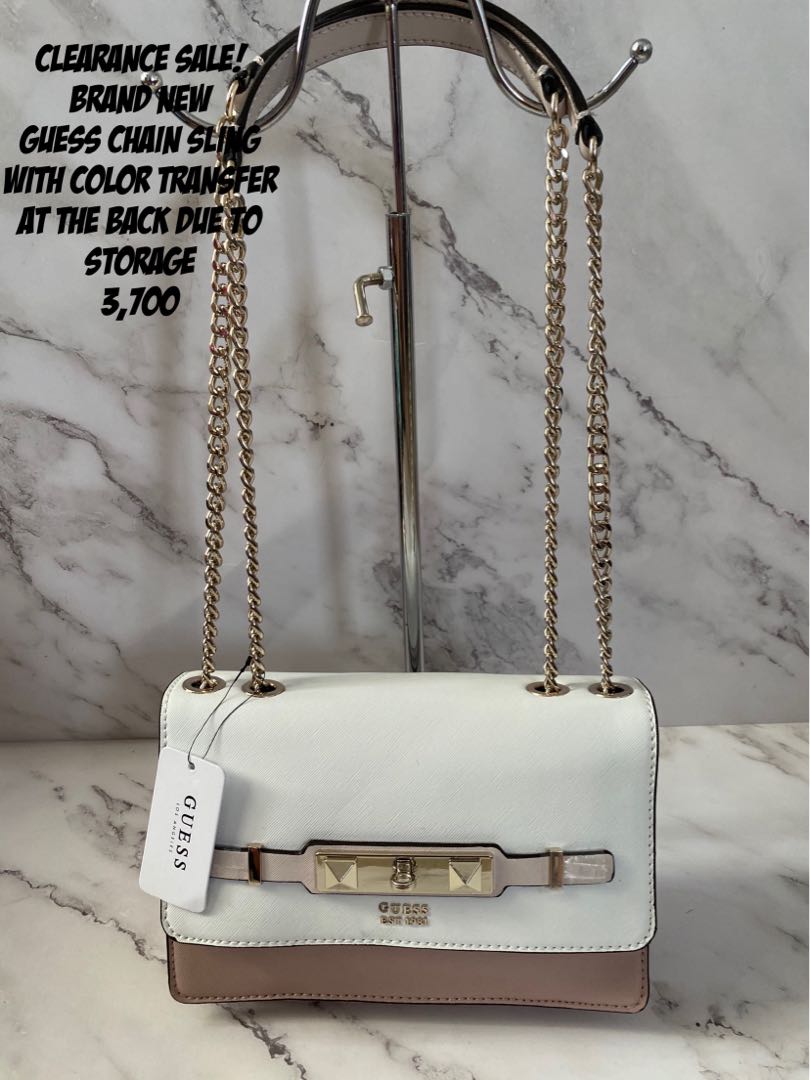 guess chain sling bag