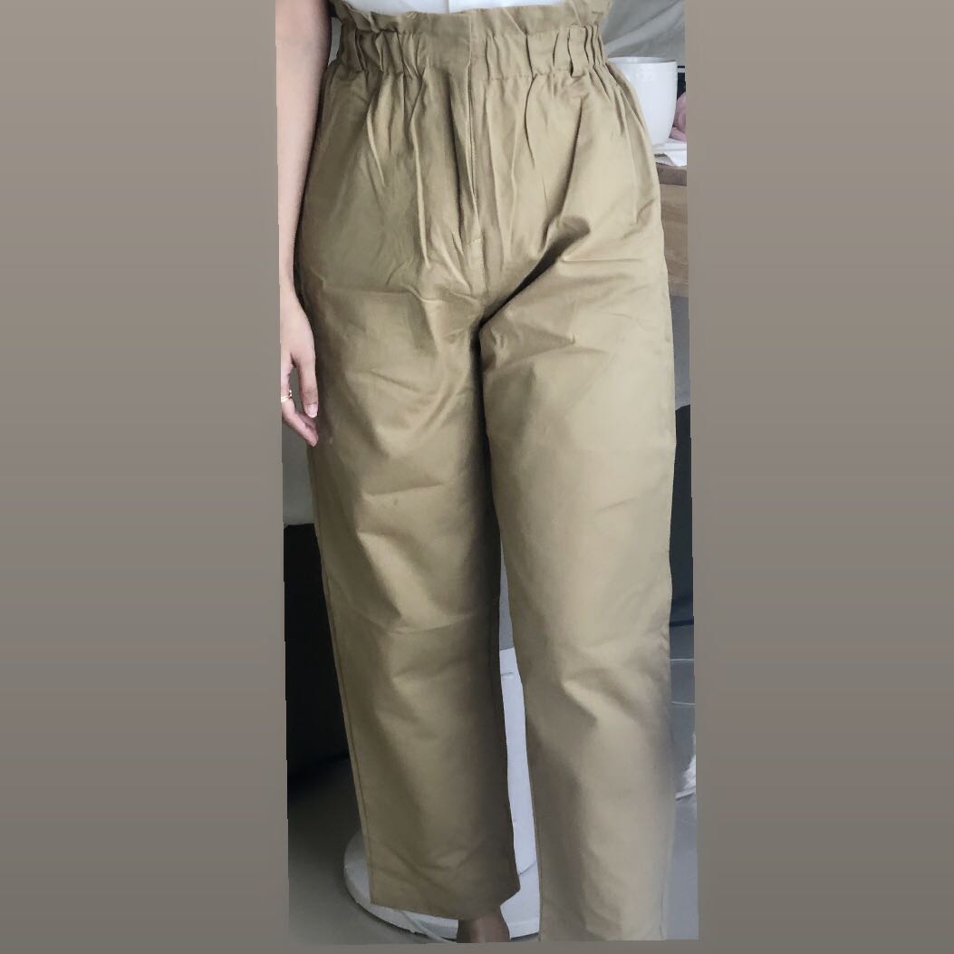 dark khaki trousers