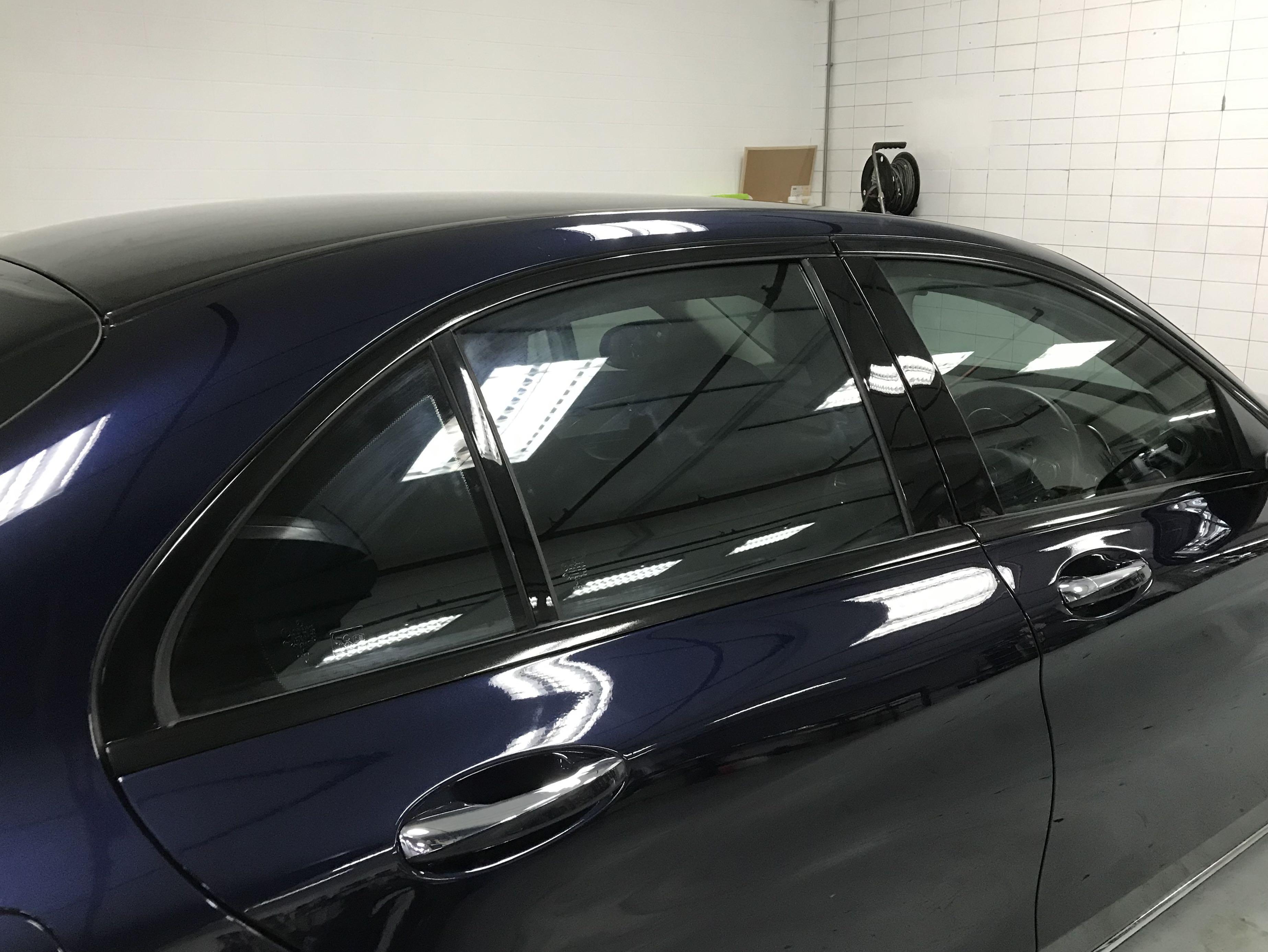 C180 window trim wrap glossy black, Car Accessories, Accessories on