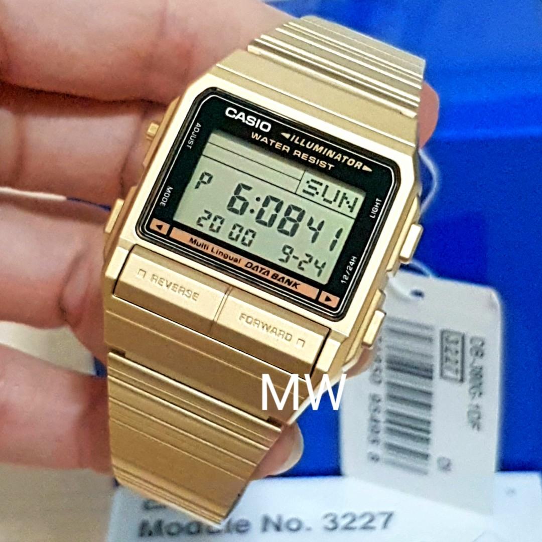 casio gold tone watch