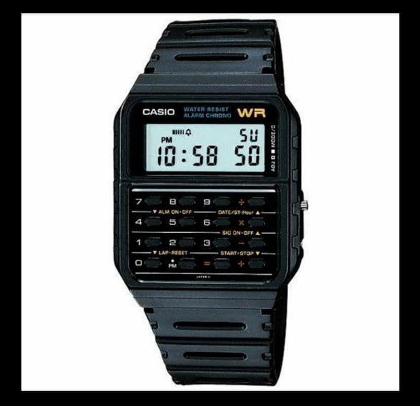Casio calculator watch hotsell back to the future