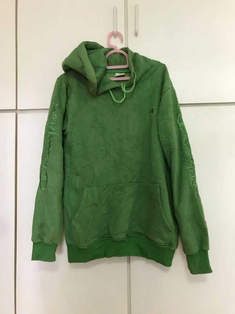 green champion hoodie women's