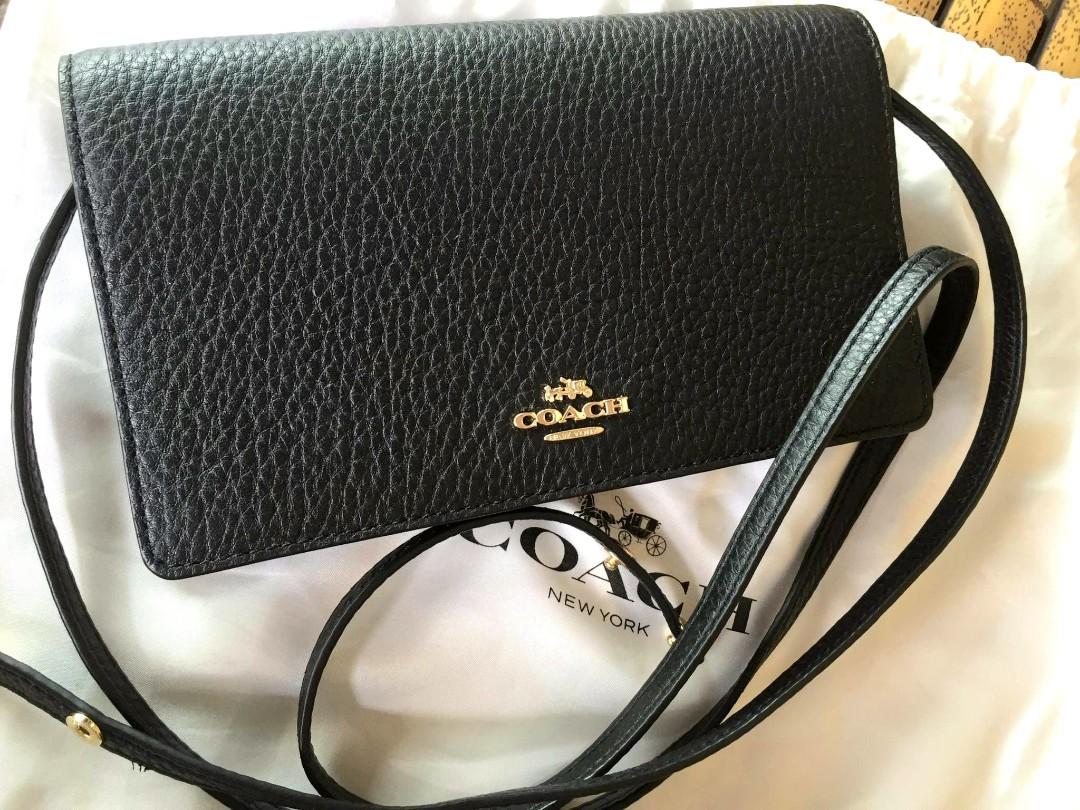 Coach sling online bag black