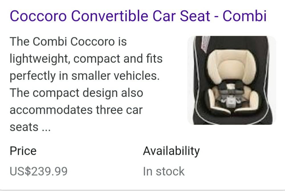 coccoro convertible car seat