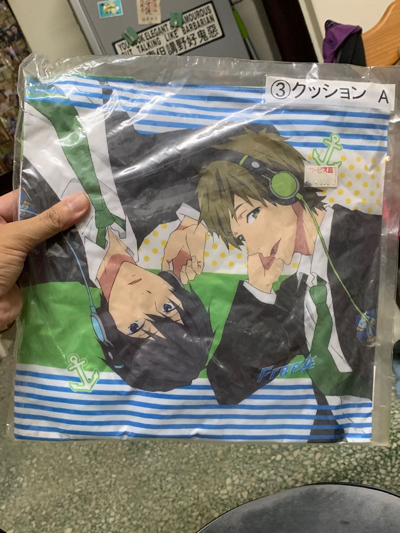 日本一番賞3號賞free 男子游泳部七瀨遙橘真琴咕𠱸cushion Carouselljackpot 玩具 遊戲類 玩具 Carousell