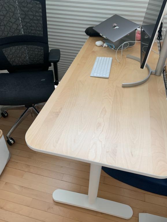 IKEA BEKANT DESK Work Office Table Oak Veneer, Furniture & Home