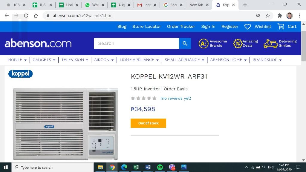 Inverter Airconditioner 1 5hp Power Saving Home Furniture Home Appliances Air Conditioning And Heating On Carousell