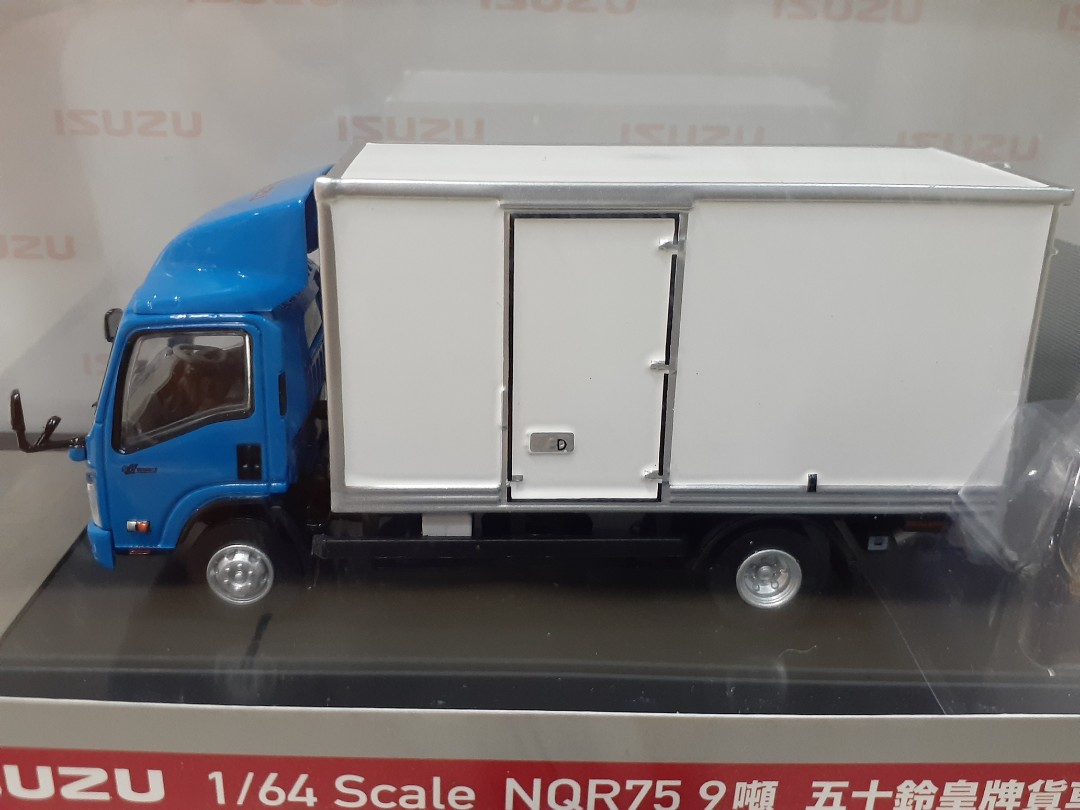 新品未開封 : ISUZU Container Truck White1/43 NQR75 9噸 五十鈴皇牌貨車-