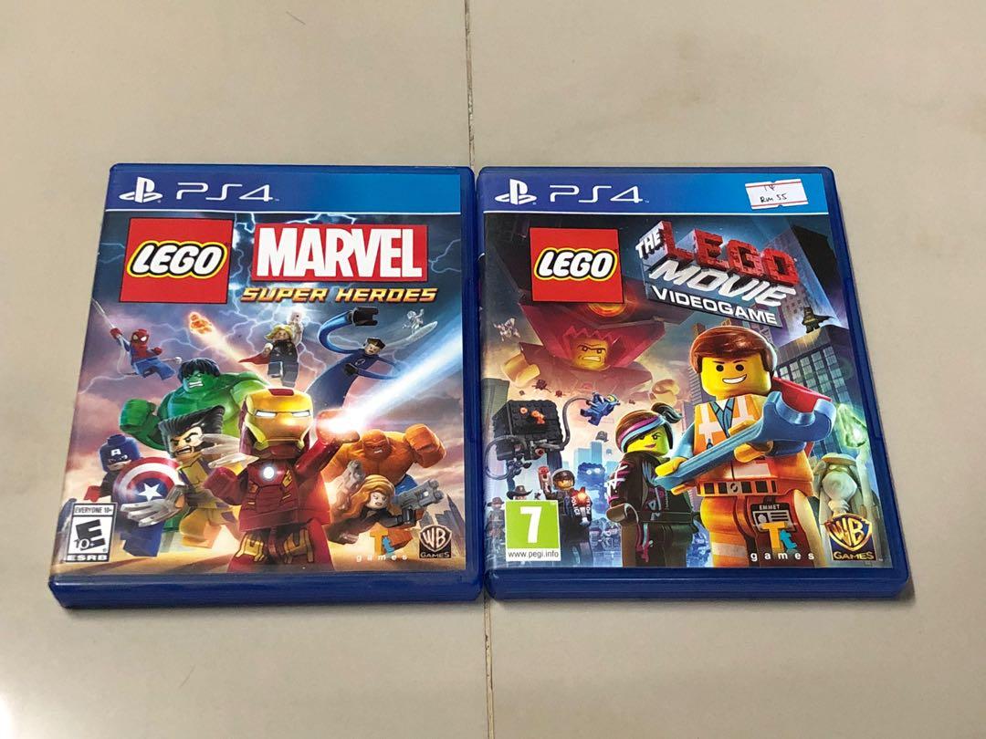 Lego Marvel Superheroes The Lego Movie Ps4 Games Video Gaming Video Games On Carousell