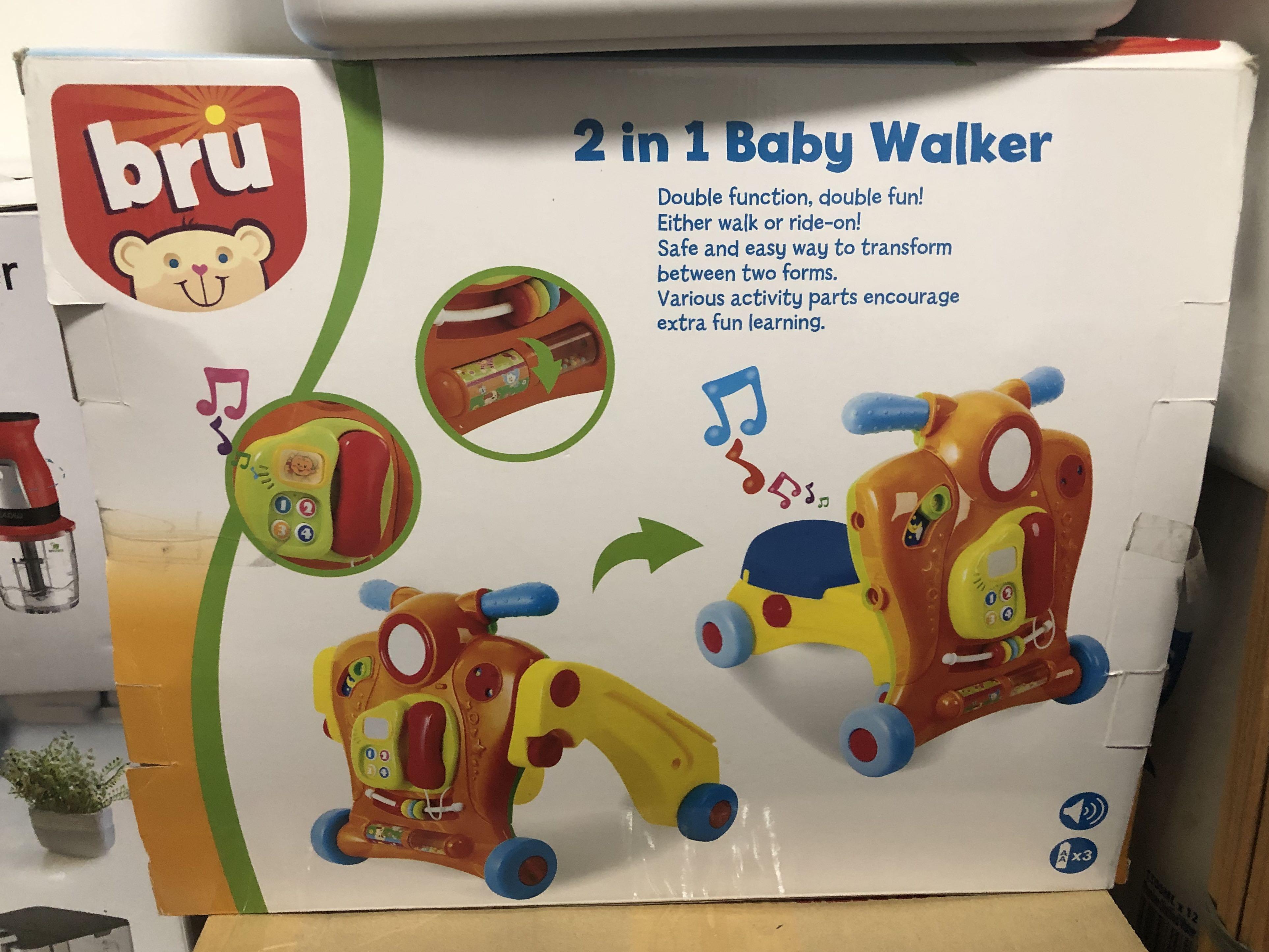 bru 2 in 1 baby walker